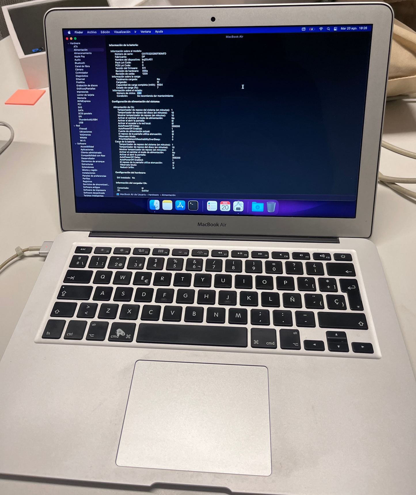 MacBook Air 13Inch 2015 i5 8GB 250GB Ssd