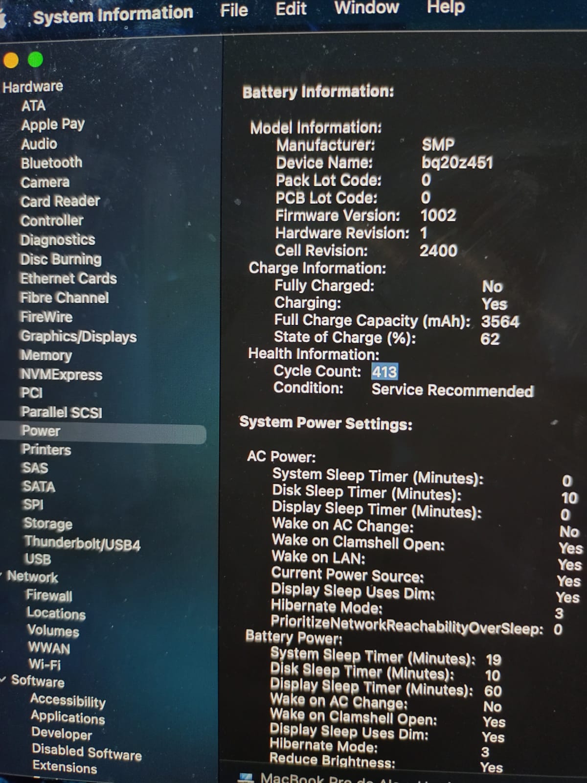 MacBook Pro 13Inch 2020 i5 16GB 250GB Ssd